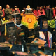 Bethune-Cookman students turn their backs on Education Secretary Betsy DeVos Wednesday at Ocean Center in Daytona Beach, Fla. (David Tucker/Daytona Beach News-Journal)